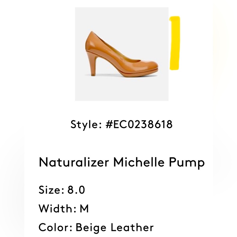Beige Patent Leather Heels